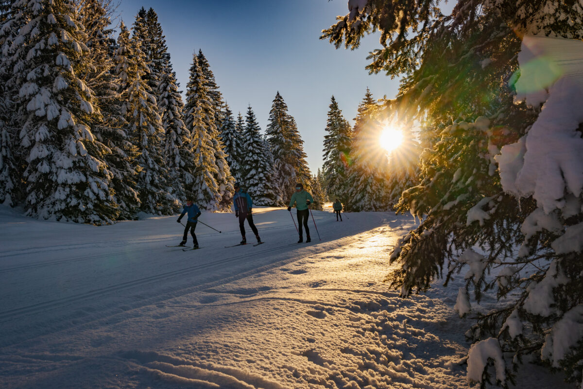 Pistes de ski de fond dans le Jura